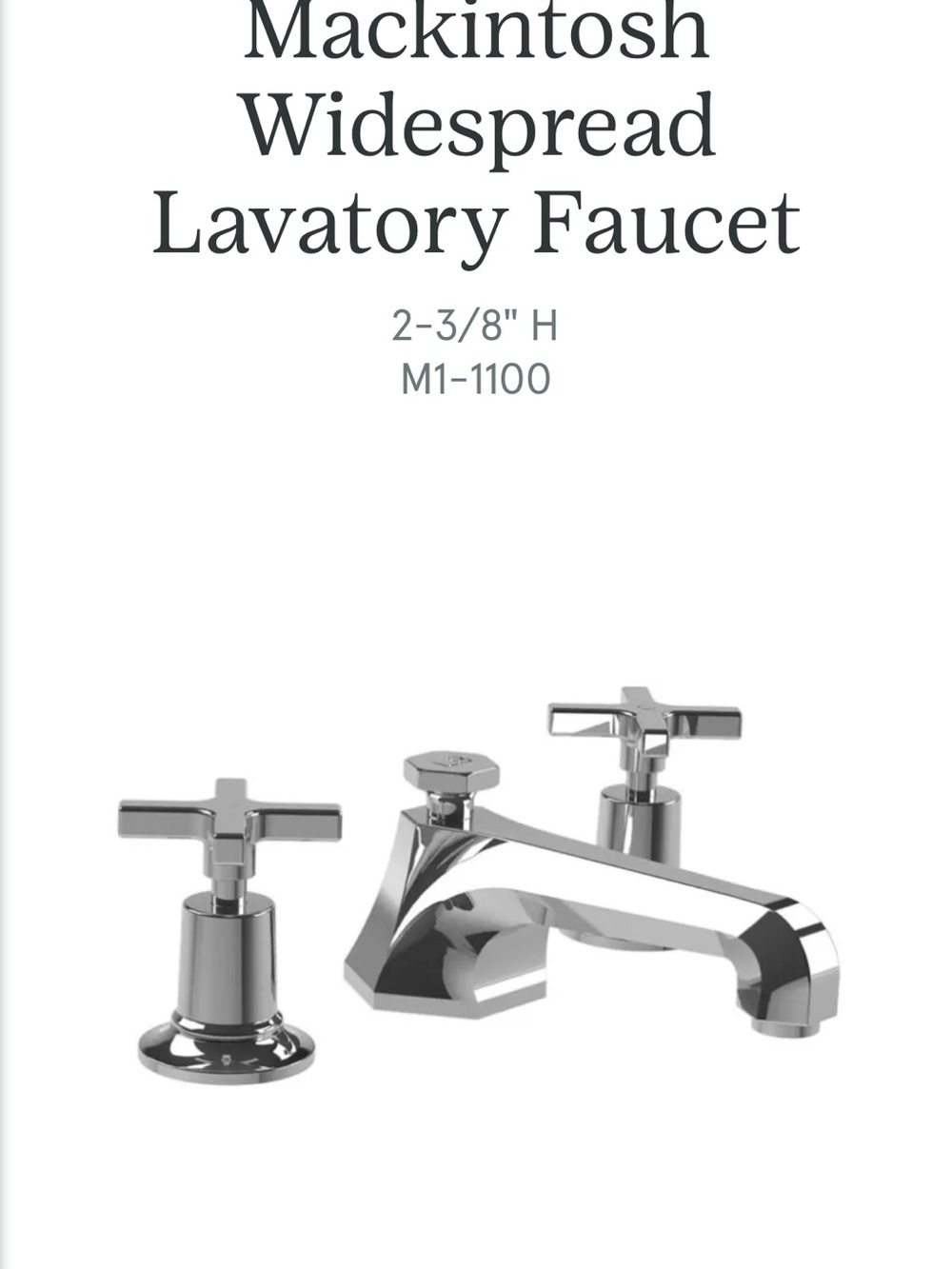 Mackintosh 3-Hole Basin Mixer in Silver Nickel